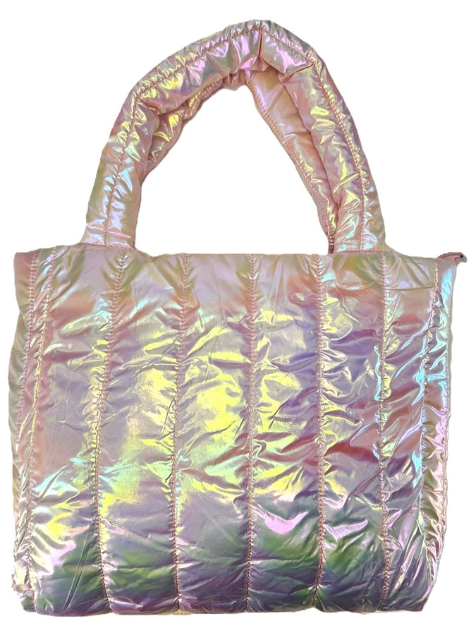 Iridescent Tote Bag // Pink