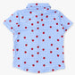 Boys Apple Orchard Gingham Knit Performance Short Sleeve Button Down Shirt