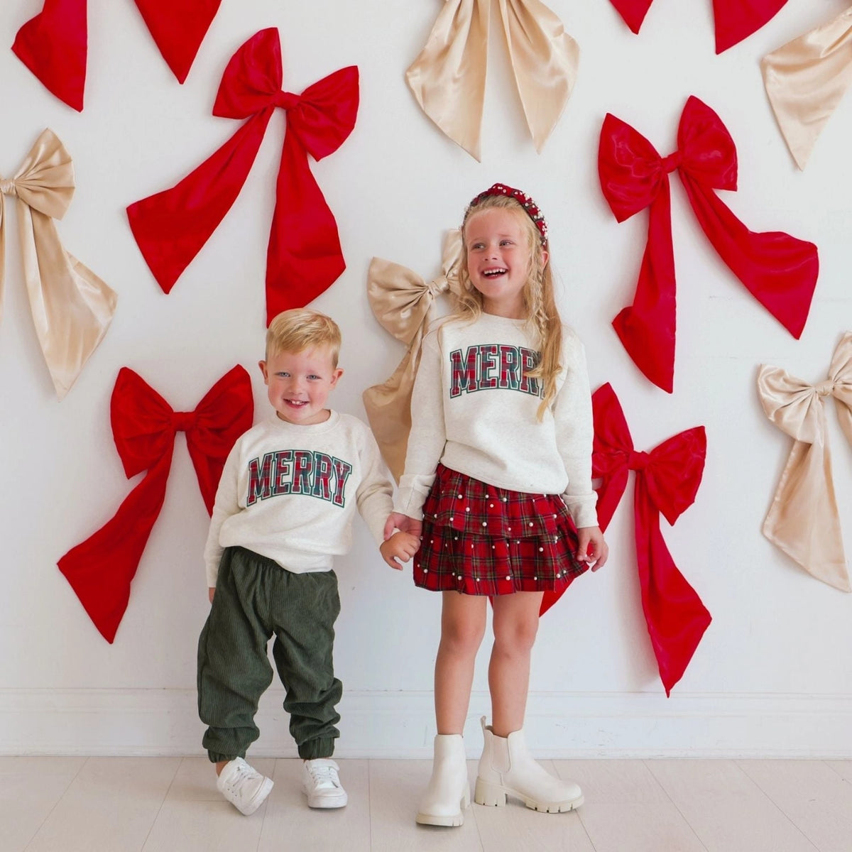 Merry Tartan Christmas Sweatshirt
