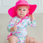Kids Neon Magenta Sun Protective Hat