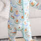Convertible Zip Romper | Poolside Pups Blue