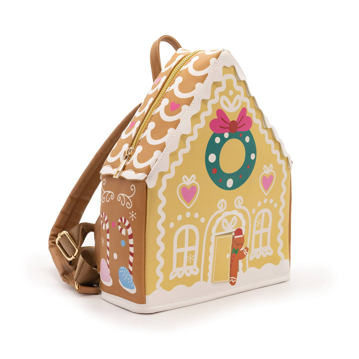 GLOW-IN-THE-DARK Gingerbread House Backpack