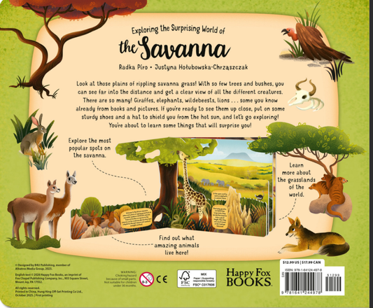 Exploring the Surprising World of the Savanna - Board Book