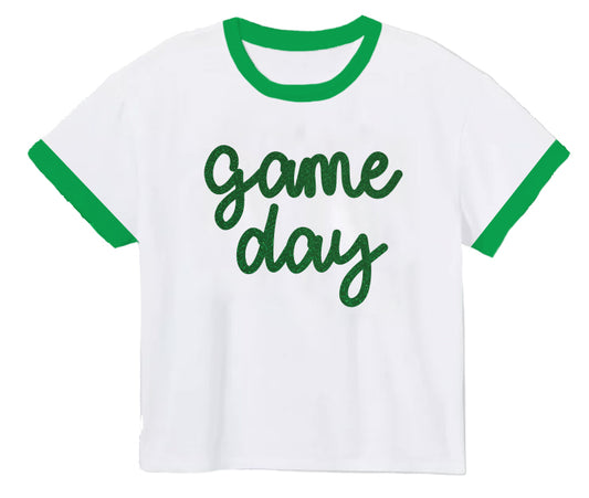 Tinsel "Game Day" Boxy Tee // Green