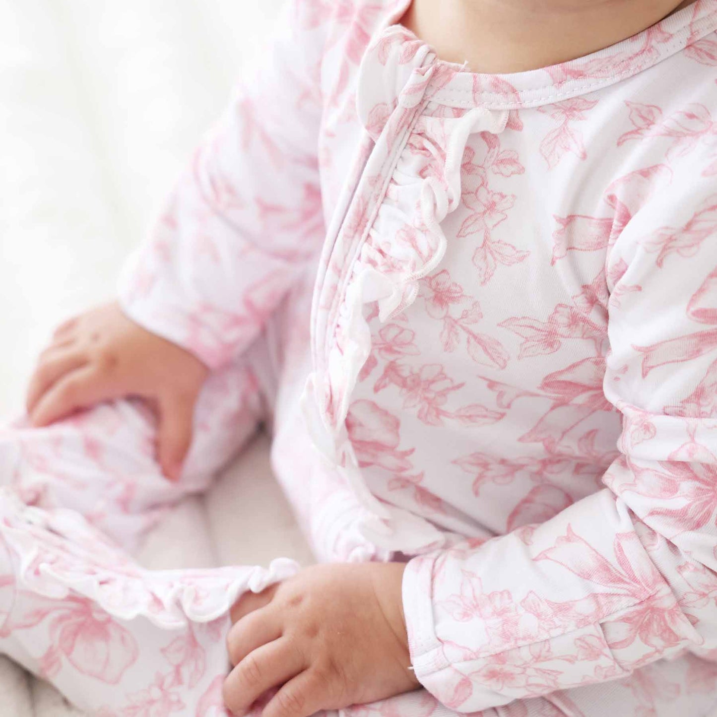 Fancy Frills Ruffle Zipper Footie