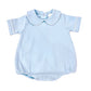 Light blue baby romper with collar 