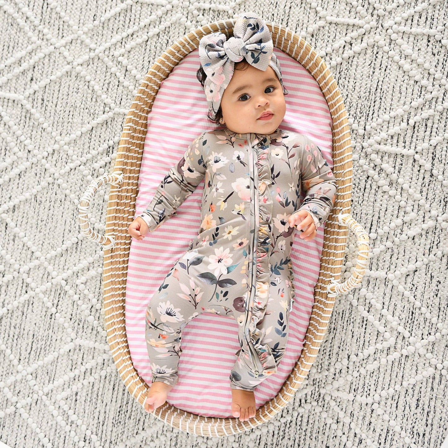 Tatum Ruffle Zip Bamboo One Piece