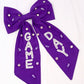 Game Day Embellished Bow PURPLE