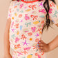 Shell We Go to Bed Pink Short Set Pajamas