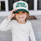 Praise the Lord Christian KIDS Hat - Dark Green & Off-White