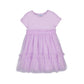 Lavender dress with a ruffled skirt 