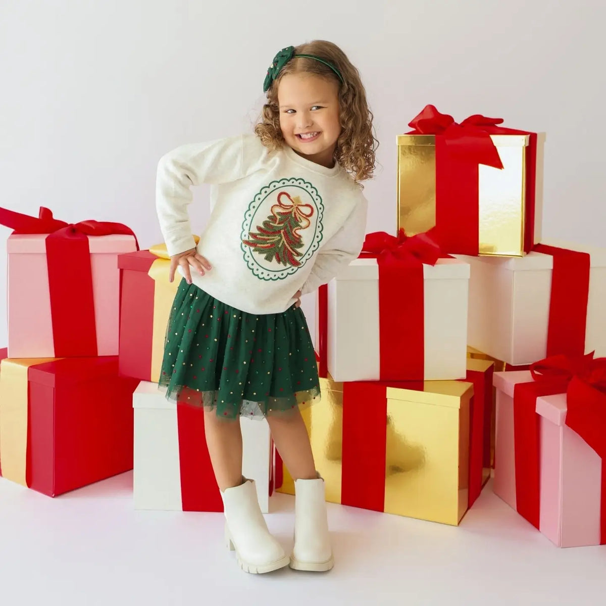 Christmas Tree Sequin Sweatshirt