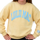 Lulu Mac Sweatshirt // Yellow & Light Blue