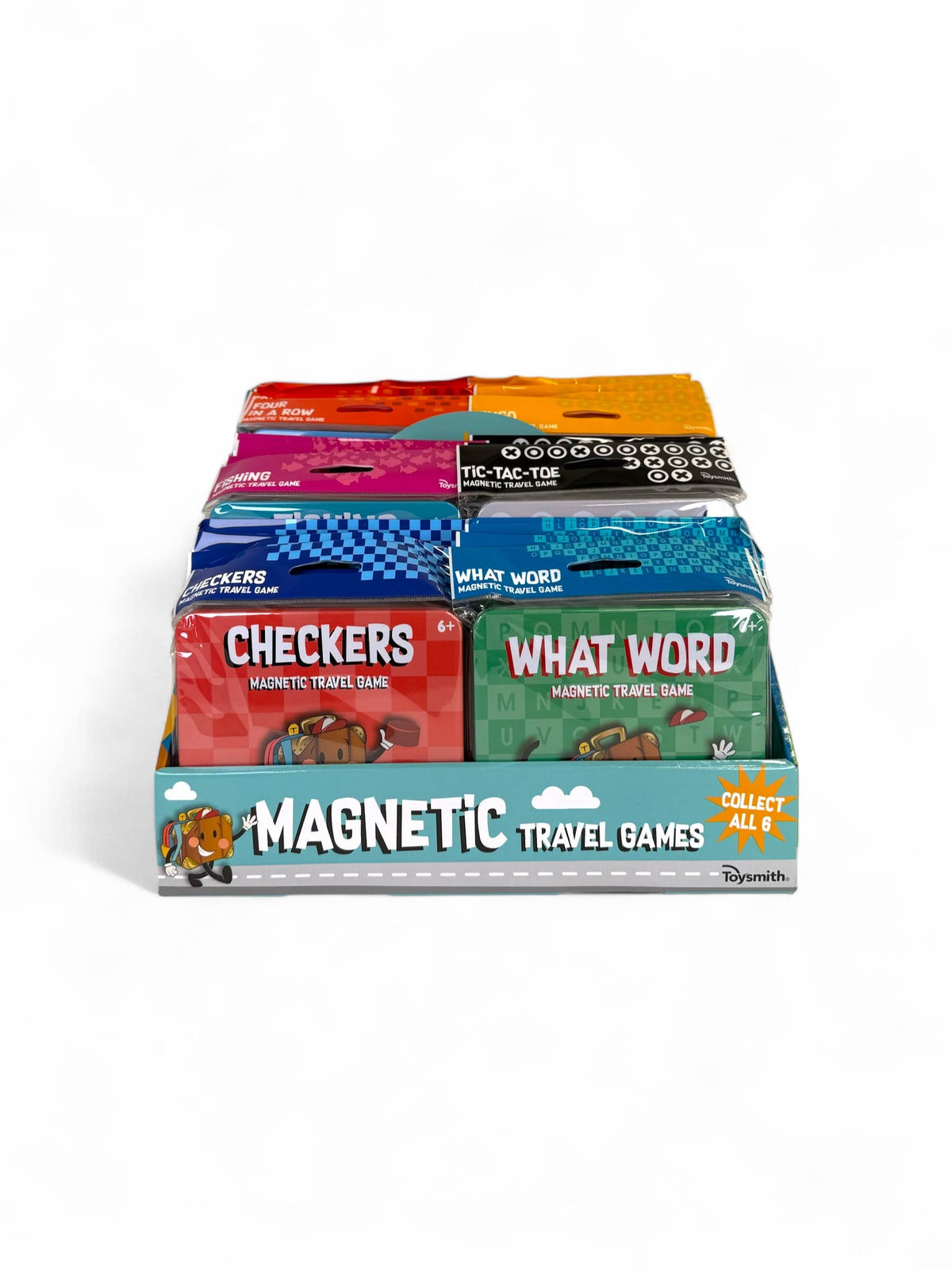On the Way Games Magnetic Travel Games, 6 Games, 24/Display
