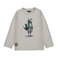 Long Sleeve Wolf T-Shirt // Smoke // 4083-10