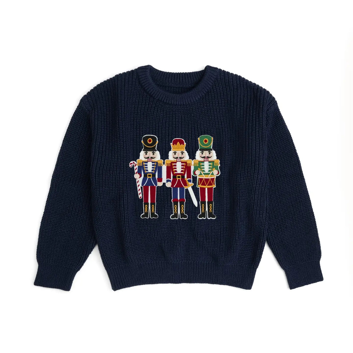 Navy Nutcracker Sweater