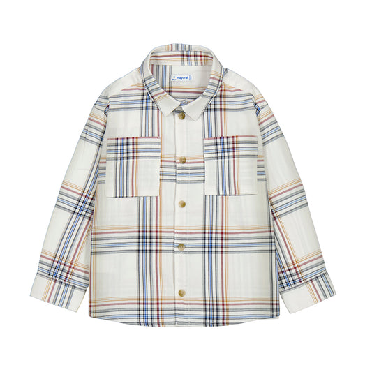 Long Sleeve Plaid Shirt // Cereal // 4128-35