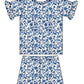 Blue Floral Shorts Pajamas