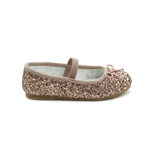 Victoria Ballerina // Glitter Rose Gold