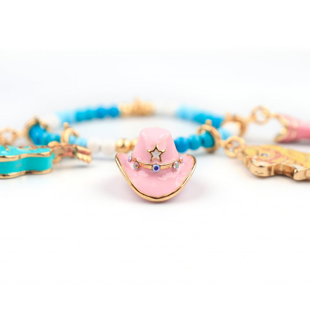 Gold Cowboy Hat Charm