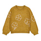 Flower Aplique Sweater // Mustard // 4308-91