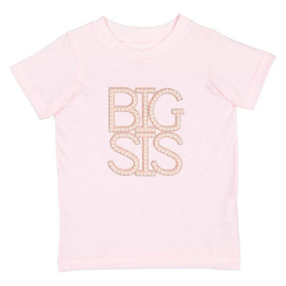 Big Sis Pearl Patch Short Sleeve T-Shirt - Family Fun