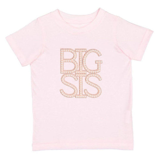 Big Sis Pearl Patch Short Sleeve T-Shirt - Family Fun