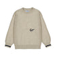 Baseball Embossed Sweater // Chai // 4372-78