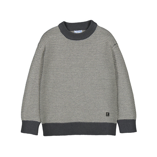Boys Textured Sweater // Blackboard // 4376-90