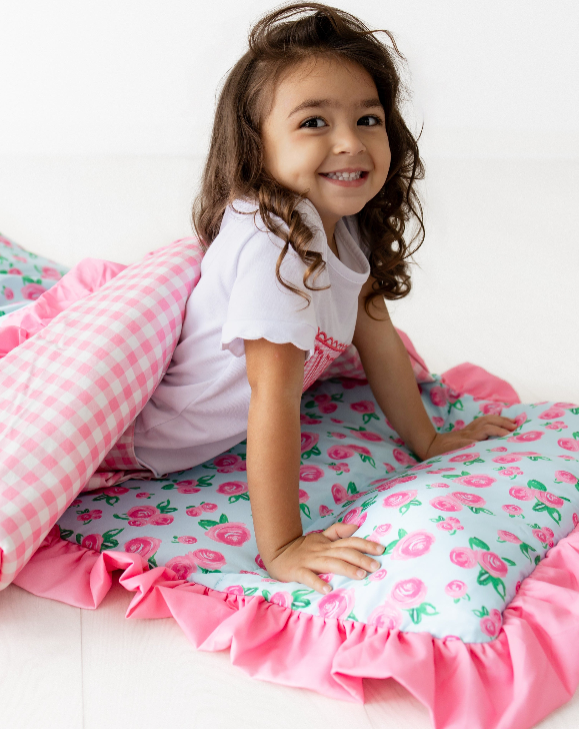 Girls Nap Mat - Watercolor Roses