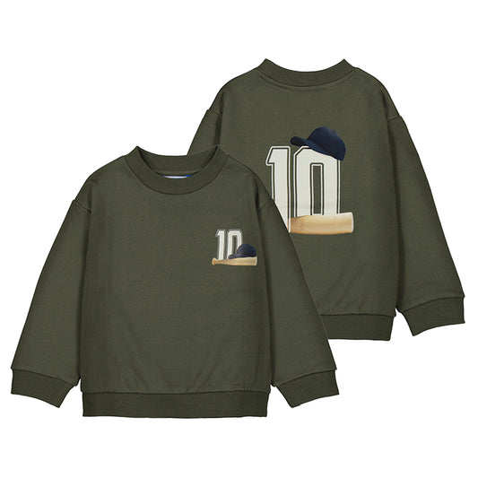 Baseball Pullover // Olive // 4401-27