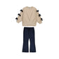 Navy Bow and Bell Pant Legging Set // Navy // 4725-40