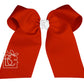 Cheer Bows on Pony-O (Red & White)