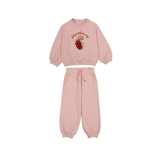 Strawdinary Girl's Tracksuit // Nude // 4893-65