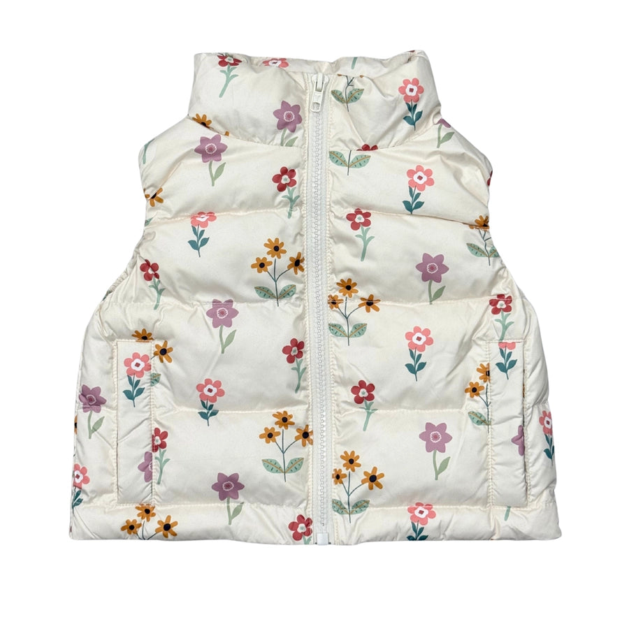 Girls Puffer Vet // Meadow Bloom