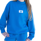 Lulu Mac Mock Neck Sweatshirt & Short Set // Blue