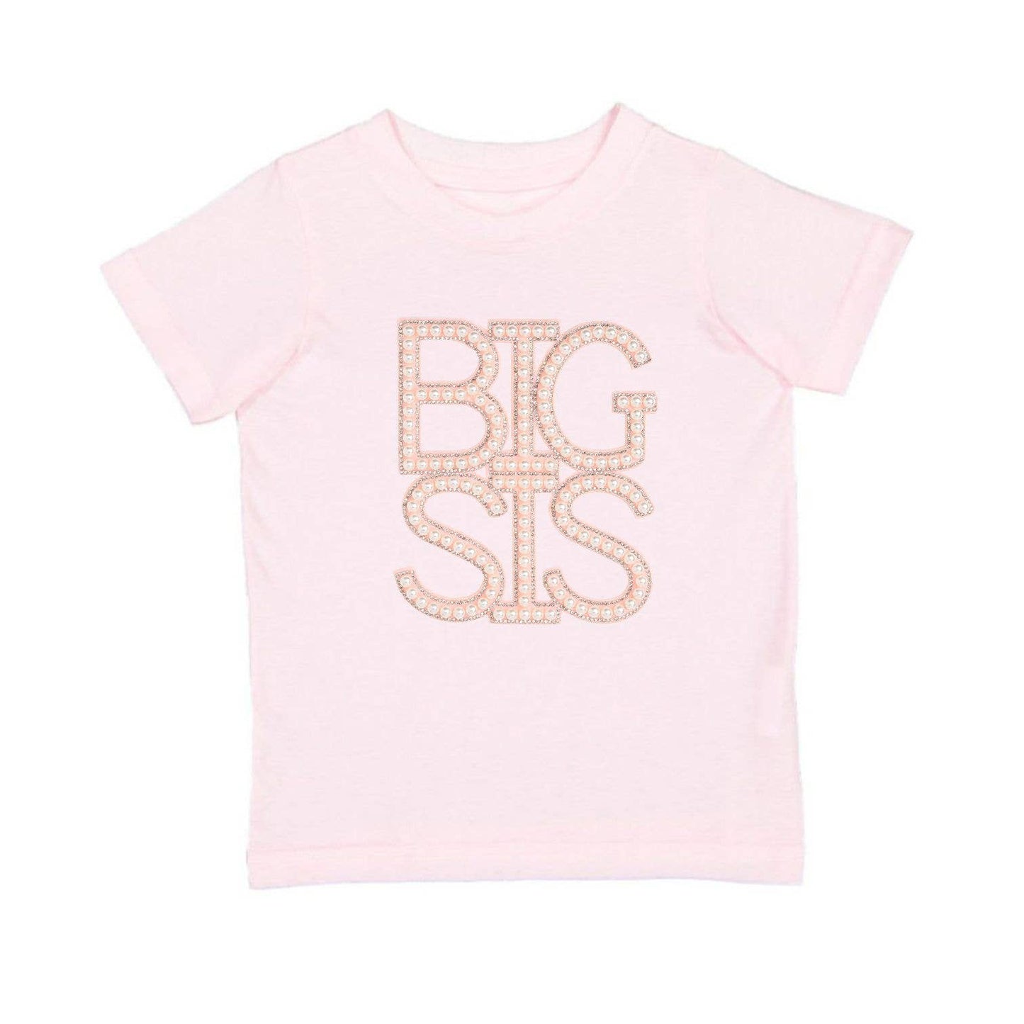 Big Sis Pearl Patch Short Sleeve T-Shirt - Family Fun