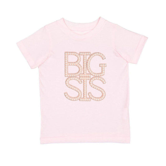 Big Sis Pearl Patch Short Sleeve T-Shirt - Family Fun