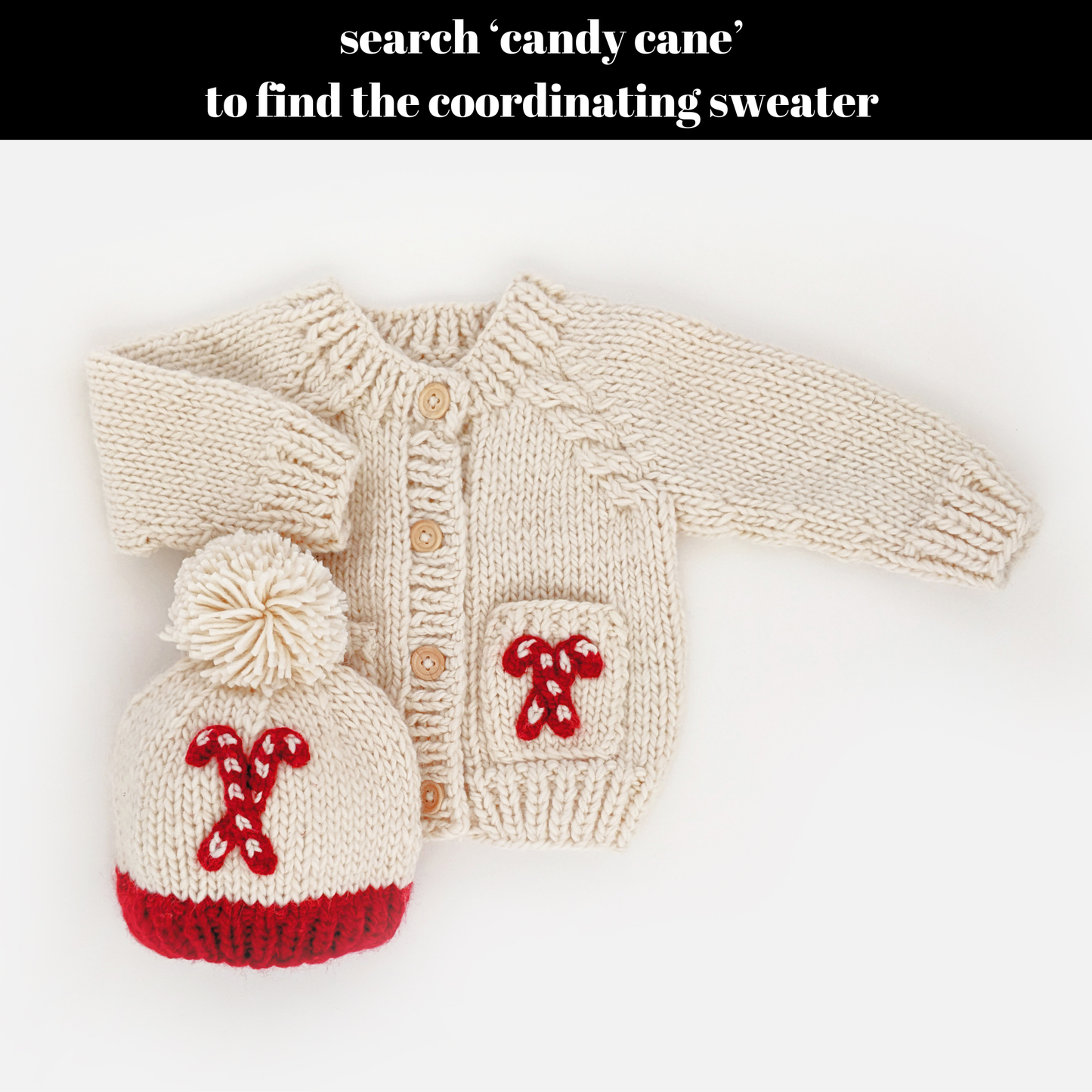 Candy Cane Beanie Hat Baby & Kids