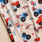 4th of July Tractor Shorty One-Piece