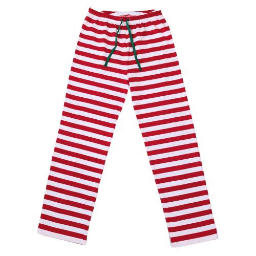 Red Stripe Christmas Pajamas // Adults