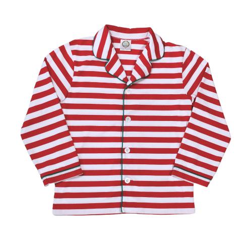 Red Stripe Christmas Pajamas // Adults