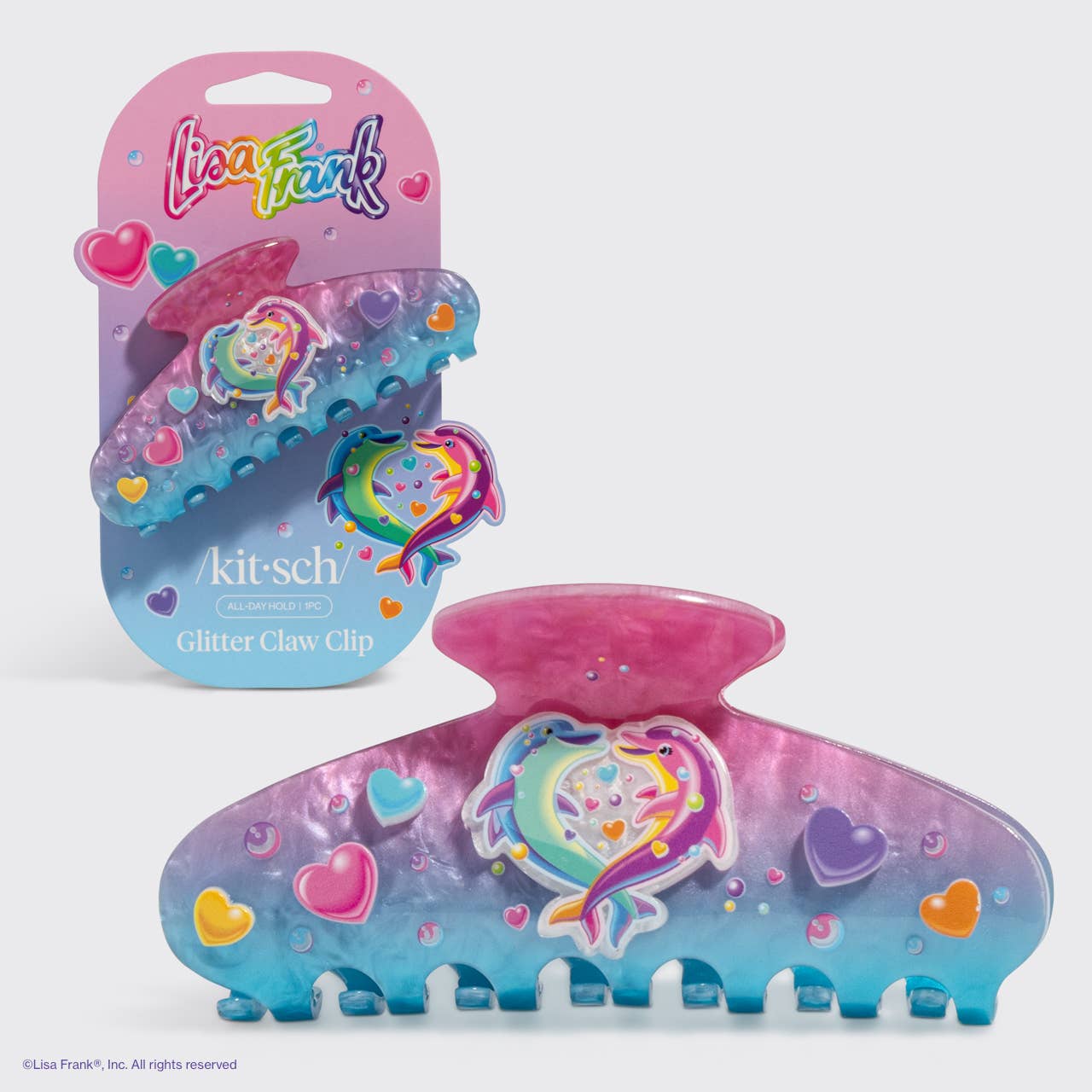 Lisa Frank x Kitsch Glitter Claw Clip
