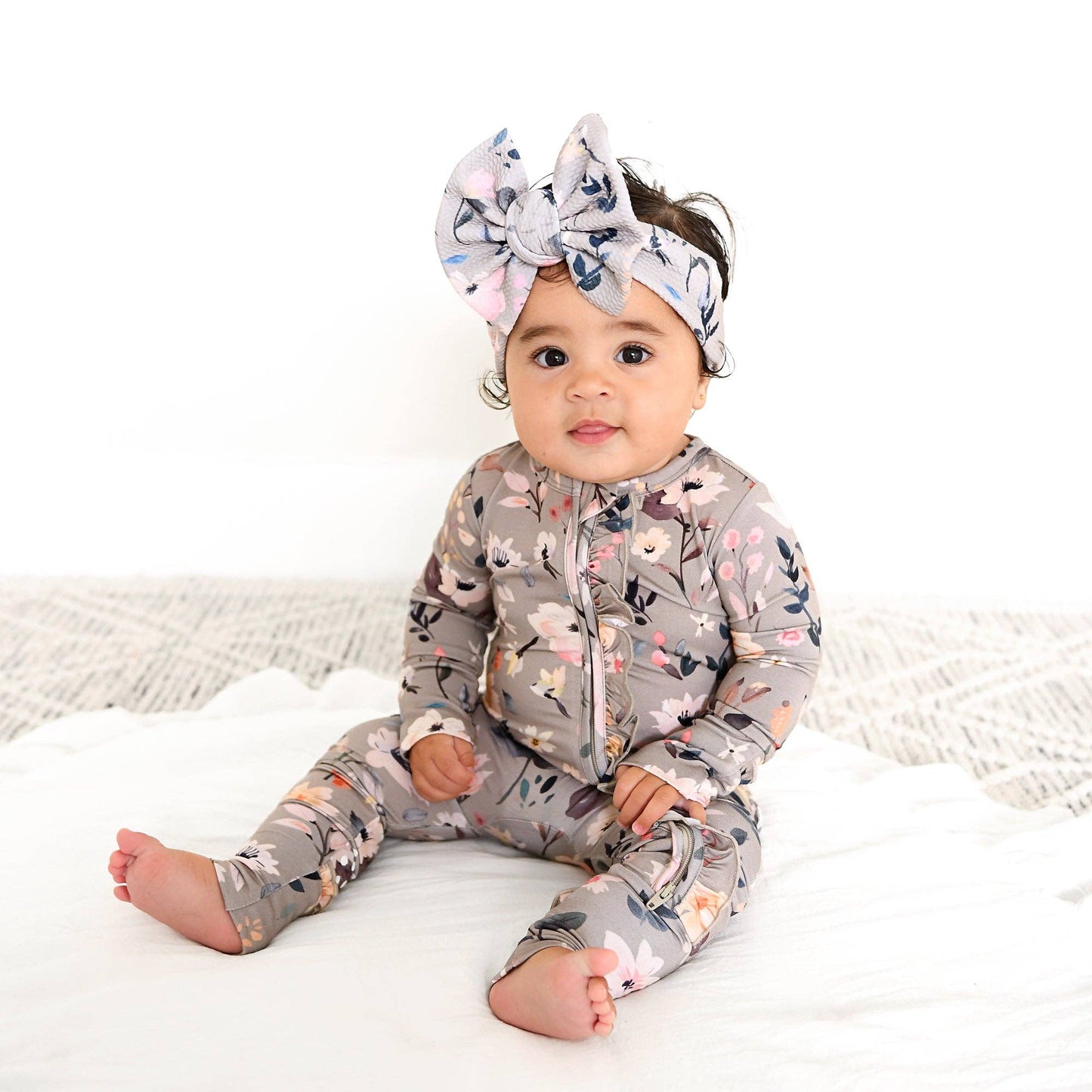 Tatum Ruffle Zip Bamboo One Piece