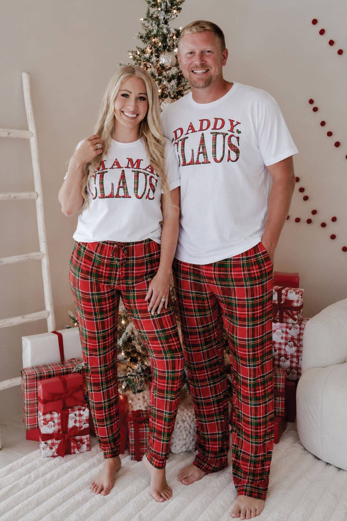 Unisex Adult Pajama Pants | Plaid Tidings