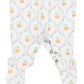 Smocked Peter Pan Snap Footie // Pretty Pumpkin Trellis