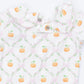 Smocked Peter Pan Snap Footie // Pretty Pumpkin Trellis