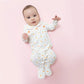 Smocked Peter Pan Snap Footie // Pretty Pumpkin Trellis