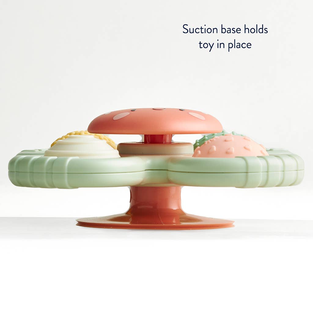Teething toy with strawberry center 