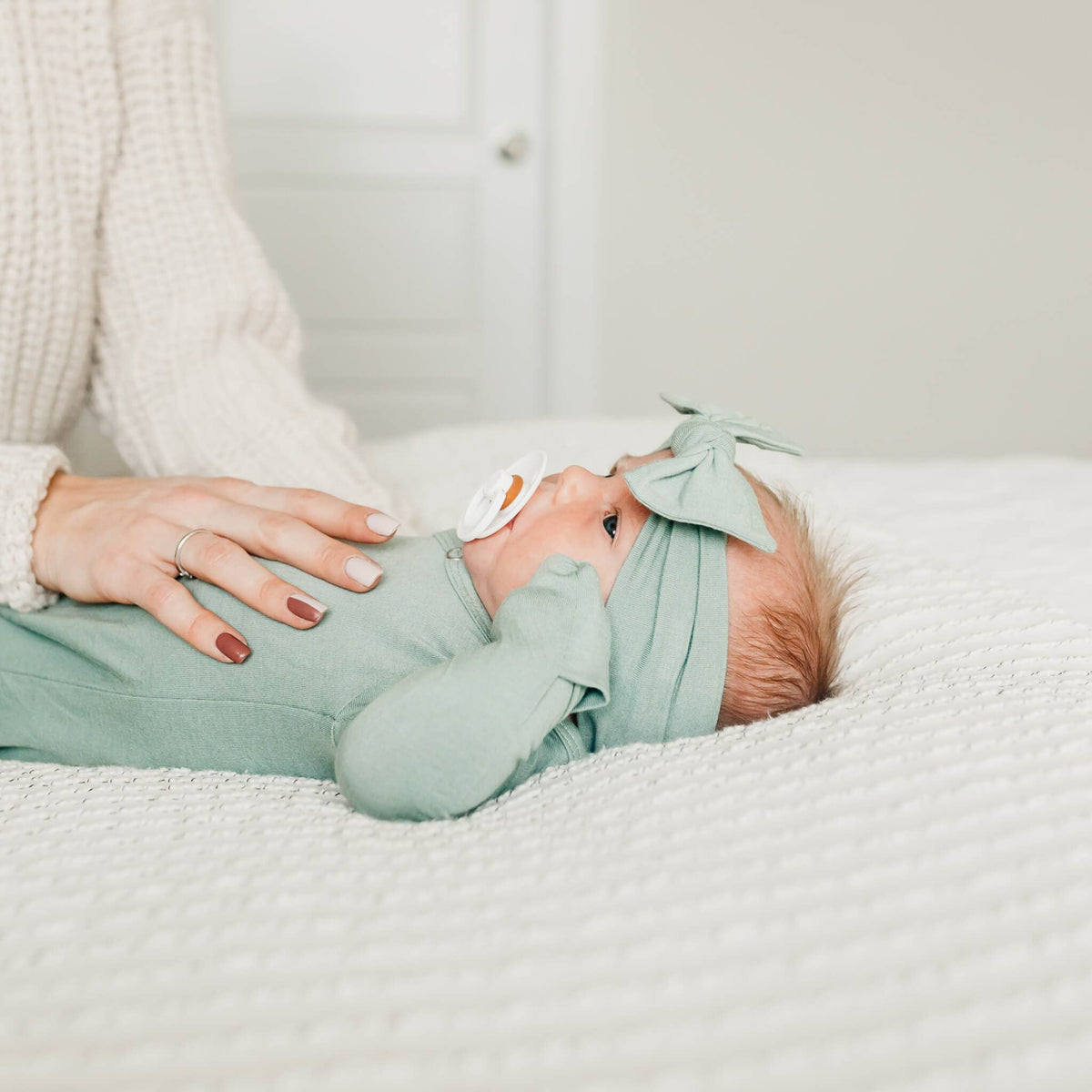Newborn Knotted Gown // Briar